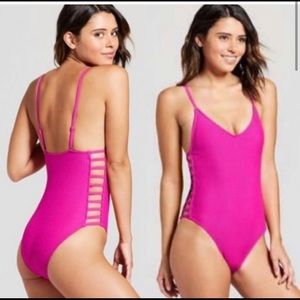 Xhilaration Hot Pink One Piece Swimsuit (Target)